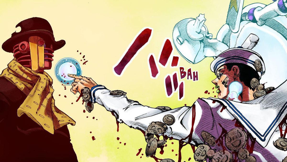 Josuke with his Stand Soft and Wet: Go Beyond